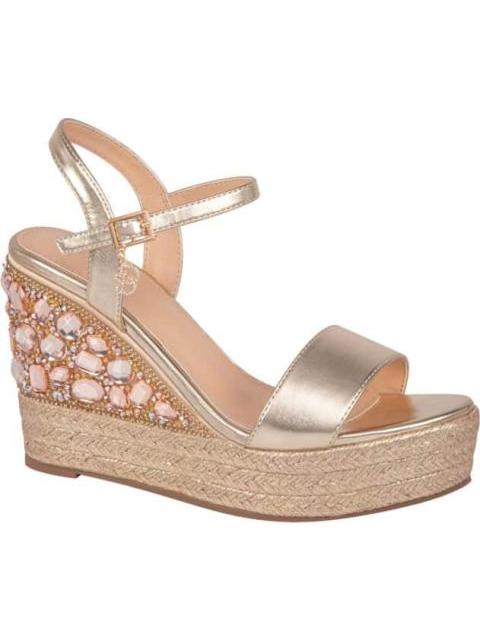SANDALIA PLATAFORMA ORO BELINDA PEREGRIN - Imagen 2
