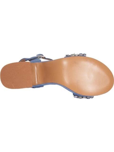 SANDALIA CON PLATAFORMA AZUL BELINDA PEREGRIN - Imagen 4
