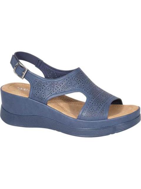 SANDALIA CONFORT AZUL MARINO SHOSH - Imagen 2