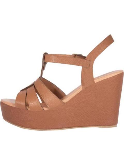 SANDALIA DE PIEL CAFE VI LINE - Imagen 5