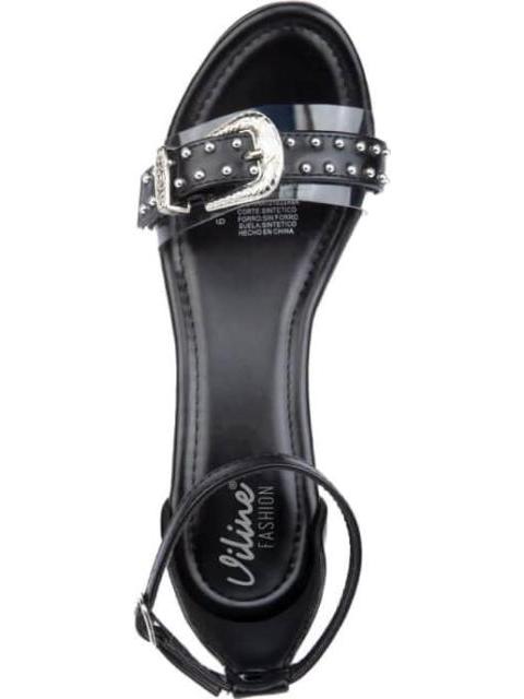 SANDALIA PLATAFORMA NEGRO VI LINE FASHION - Imagen 3