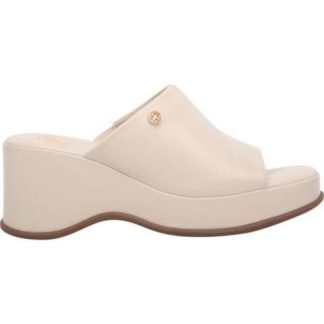 SANDALIA PLATAFORMA LISA BEIGE/HUESO VI LINE FASHION