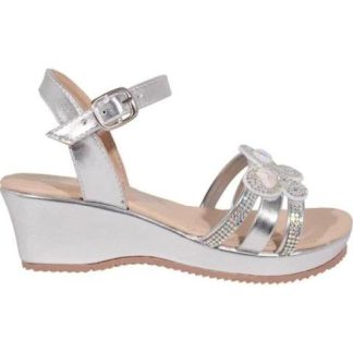SANDALIA PLATAFORMA MARIPOSAS PLATA VIVIS SHOES KIDS