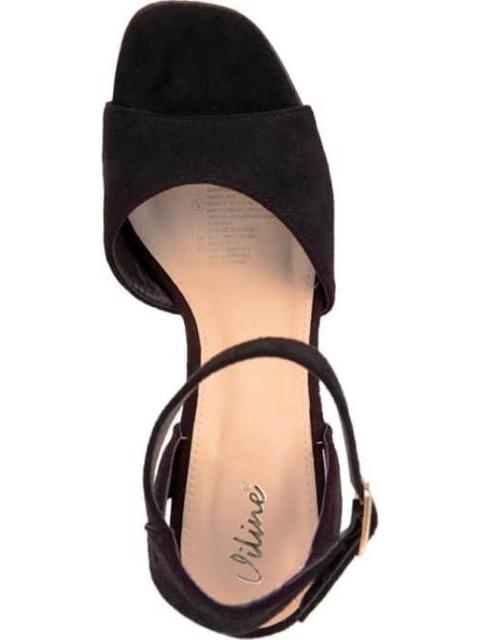 SANDALIA PLATAFORMA NEGRO VI LINE - Imagen 3