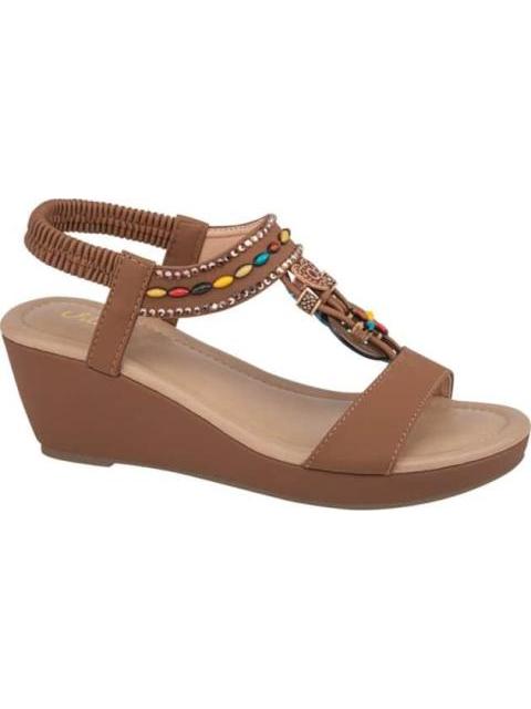 SANDALIA PLATAFORMA CAMEL VI LINE - Imagen 2