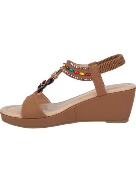 SANDALIA PLATAFORMA CAMEL VI LINE - Imagen 5