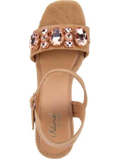 SANDALIA PLATAFORMA CAMEL VI LINE FASHION - Imagen 4