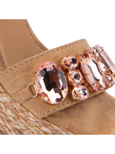 SANDALIA PLATAFORMA CAMEL VI LINE FASHION - Imagen 6