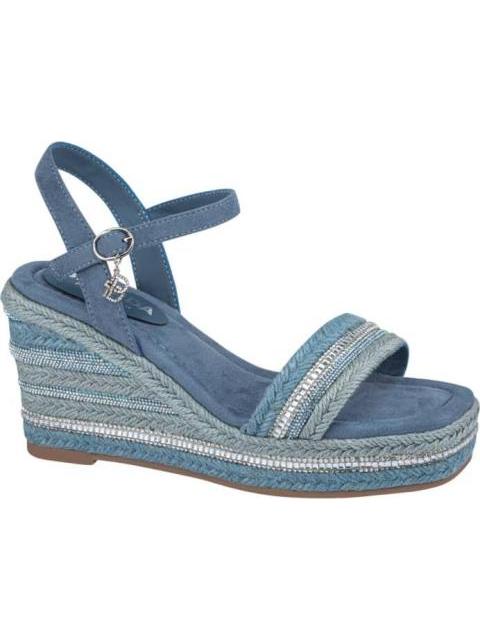 SANDALIA PLATAFORMA AZUL BELINDA PEREGRIN - Imagen 2