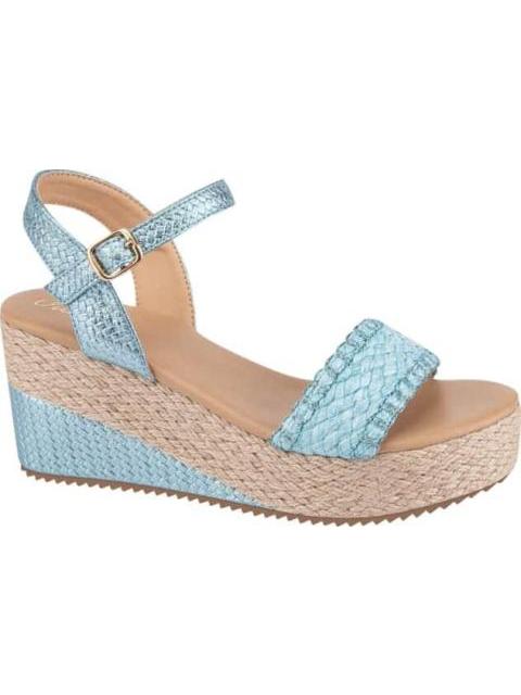 SANDALIA PLATAFORMA AZUL VI LINE - Imagen 2