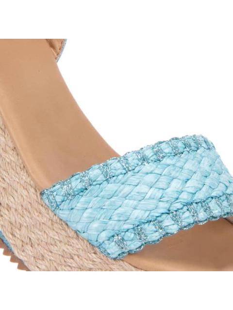SANDALIA PLATAFORMA AZUL VI LINE - Imagen 6