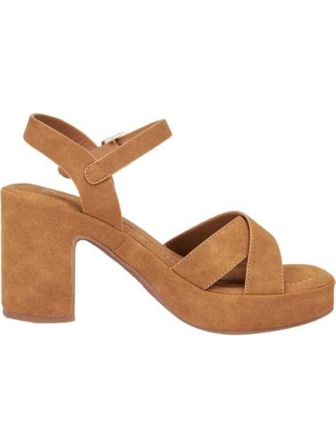 SANDALIA PLATAFORMA TACON BASICA CAMEL SAO PAULO - Imagen 5