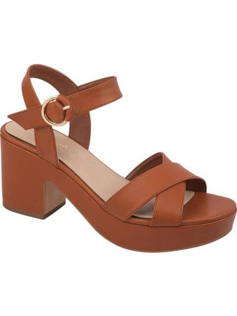 SANDALIA TACON PLATAFORMA COGNAC SAO PAULO - Imagen 2