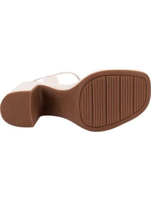 SANDALIA PLATAFORMA TACON HEBILLA BEIGE/HUESO SAO PAULO - Imagen 4