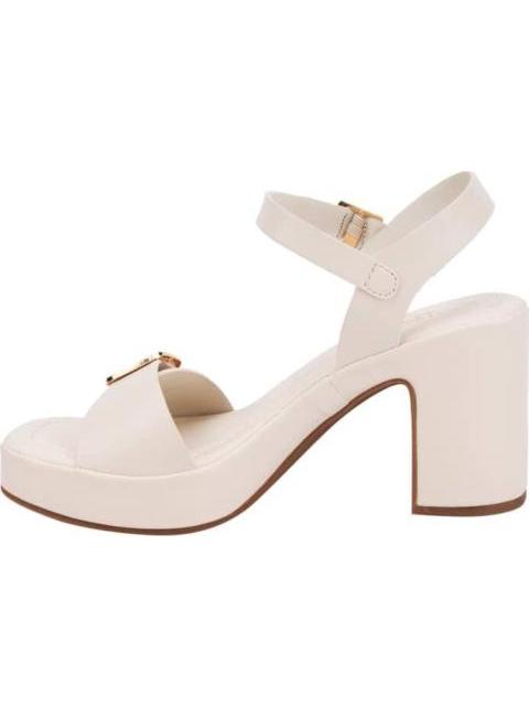 SANDALIA PLATAFORMA TACON HEBILLA BEIGE/HUESO SAO PAULO - Imagen 5