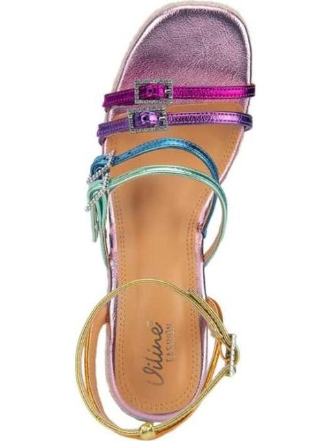 SANDALIA PLATAFORMA MULTICOLOR VI LINE FASHION - Imagen 3