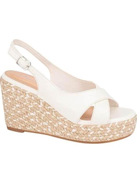 SANDALIA PLATAFORMA BLANCO VI LINE - Imagen 2