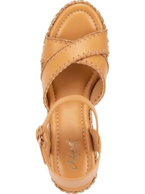 SANDALIA PLATAFORMA CAMEL VI LINE FASHION - Imagen 3