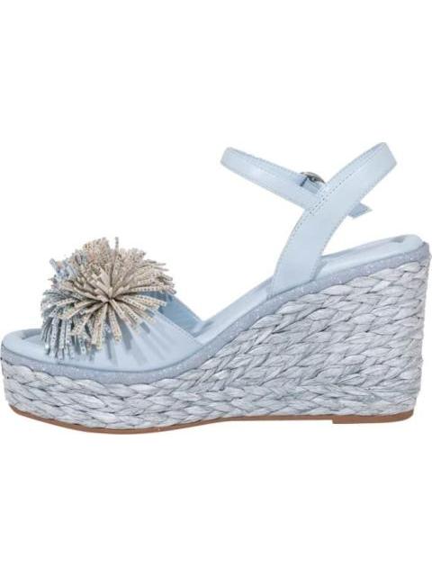 SANDALIA POMPONES AZUL THALIA SODI - Imagen 5