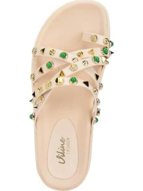 SANDALIA ESTOPEROLES BEIGE VI LINE FASHION - Imagen 3