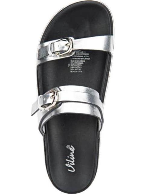 SANDALIA METALICA PLATA VI LINE - Imagen 4