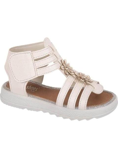 SANDALIA ROMANA FLORES BLANCO VIVIS SHOES KIDS - Imagen 2