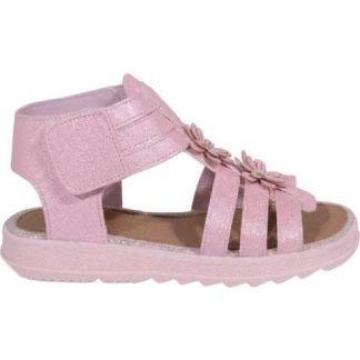 SANDALIA ROMANA FLORES ROSA VIVIS SHOES KIDS