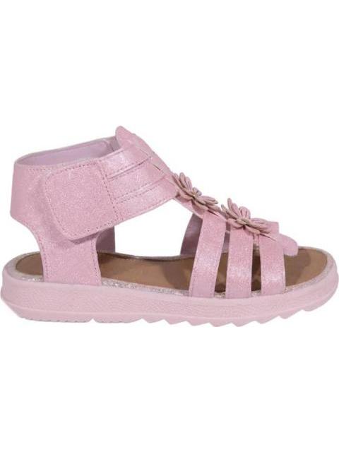 SANDALIA ROMANA FLORES ROSA VIVIS SHOES KIDS