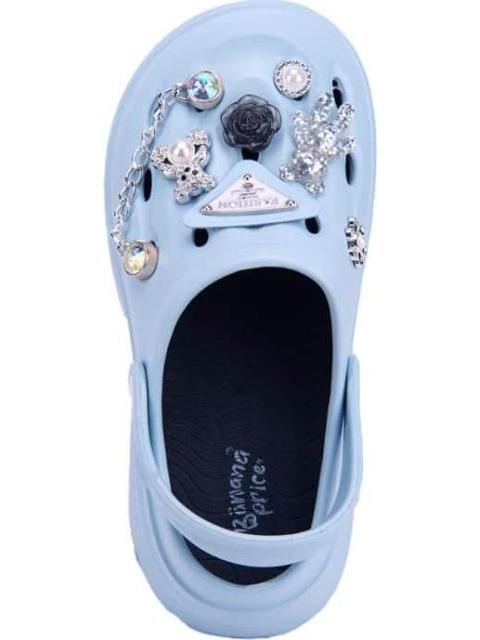 SANDALIA ZUECO AZUL BANANA PRICE - Imagen 3