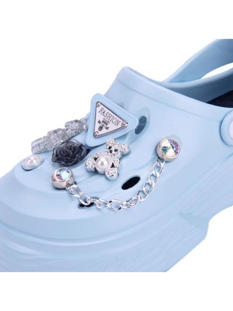 SANDALIA ZUECO AZUL BANANA PRICE - Imagen 6