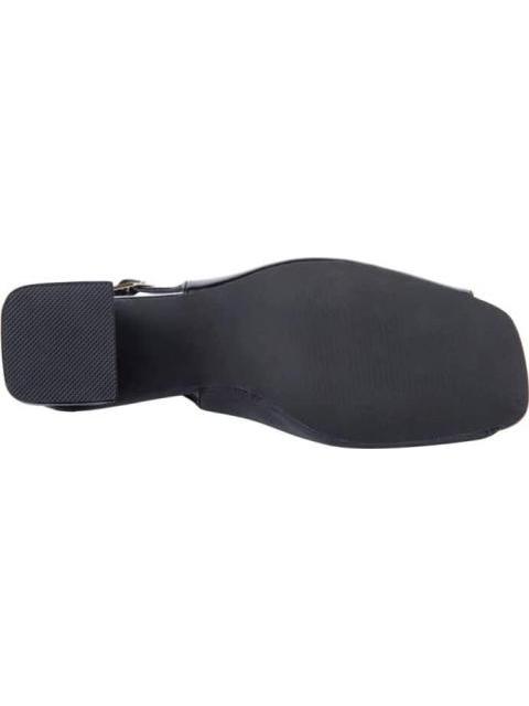 SANDALIA TACON ANCHO LISO NEGRO YAELI - Imagen 4