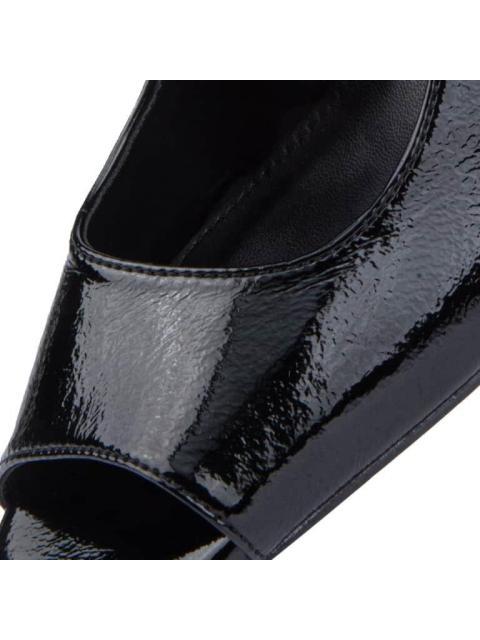 SANDALIA TACON ANCHO LISO NEGRO YAELI - Imagen 6