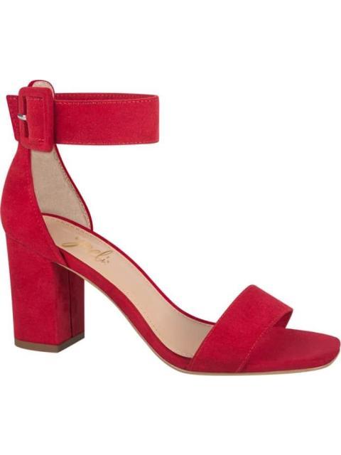 SANDALIA TACON ANCHO ROJO YAELI - Imagen 2