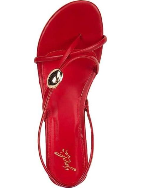 SANDALIA TACON BAJO ROJO YAELI - Imagen 3