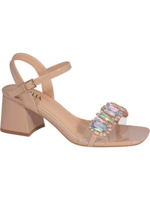 SANDALIA CON BRILLOS BEIGE THALIA SODI - Imagen 2