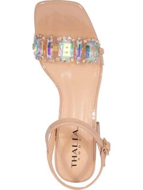 SANDALIA CON BRILLOS BEIGE THALIA SODI - Imagen 3