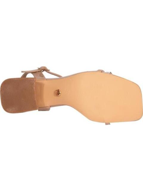 SANDALIA CON BRILLOS BEIGE THALIA SODI - Imagen 4