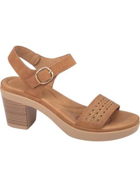 SANDALIA CONFORT CAMEL SHOSH - Imagen 2