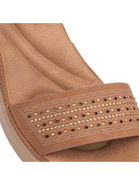 SANDALIA CONFORT CAMEL SHOSH - Imagen 6