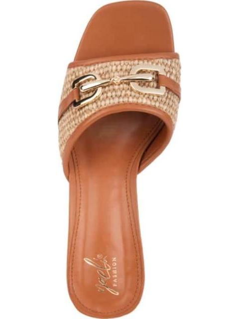 SANDALIA TACON CUADRADO CAMEL YAELI FASHION - Imagen 3