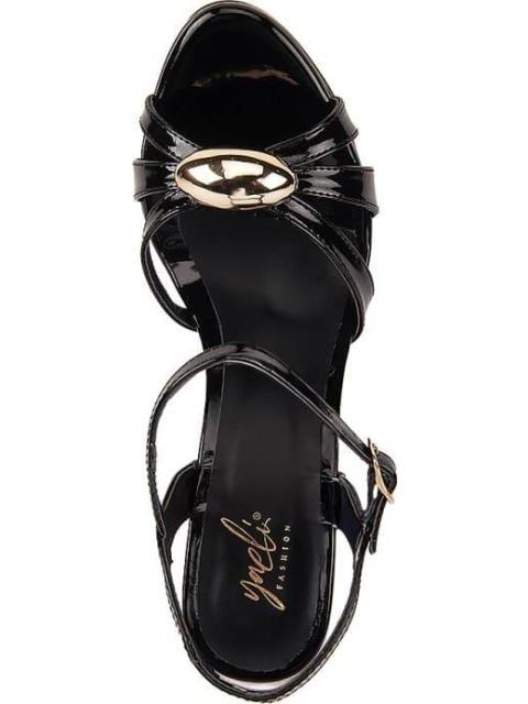 SANDALIA TACON DELGADO NEGRO YAELI FASHION - Imagen 3