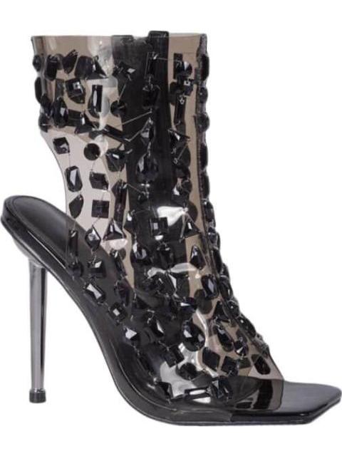 SANDALIA MICA CON BRILLOS NEGRO THALIA SODI - Imagen 2