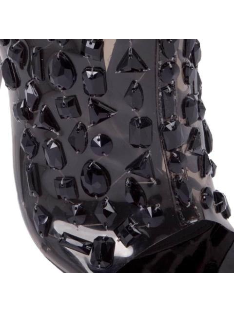 SANDALIA MICA CON BRILLOS NEGRO THALIA SODI - Imagen 6