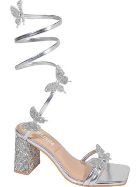 SANDALIA TACON ESPIRAL PLATA BELINDA PEREGRIN - Imagen 2