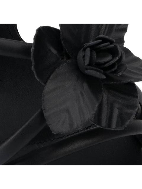 SANDALIA TACON FLOR NEGRO YAELI - Imagen 6