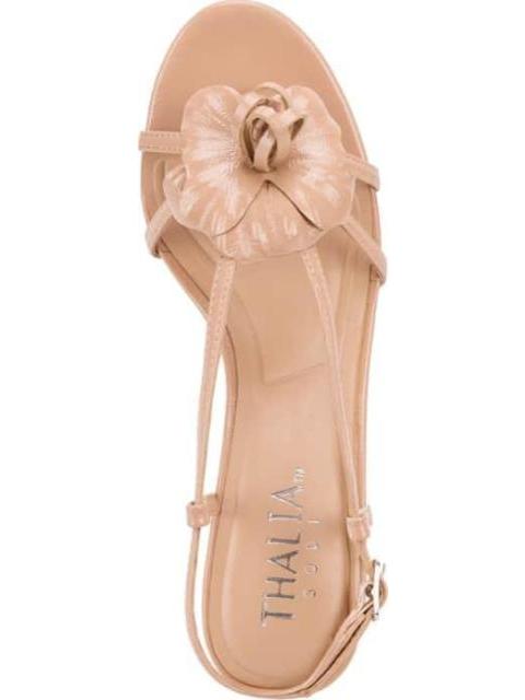 SANDALIA TACON FLOR NUDE THALIA SODI - Imagen 3