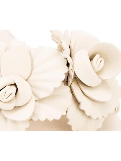 SANDALIA TACON FLORES BEIGE/HUESO YAELI - Imagen 6
