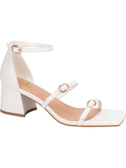 SANDALIA TACON CUADRADO BLANCO YAELI - Imagen 2