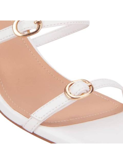 SANDALIA TACON CUADRADO BLANCO YAELI - Imagen 6