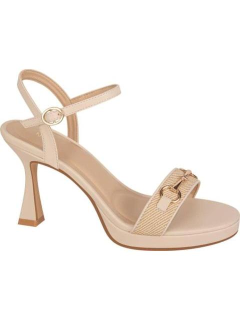 SANDALIA TACON HERRAJE BEIGE/HUESO YAELI - Imagen 2